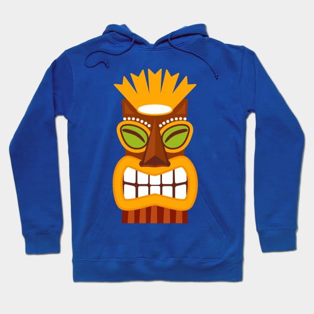 Tiki God Statue Illustration Hoodie by RageRabbit